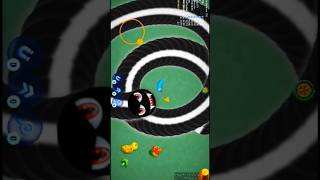 ☠️🐍Worms Zone BLACK snake surrounding me😱 Hacker vs pro player game shortssnake game wormszone [upl. by Ezarra101]