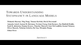 Towards Understanding Sycophancy in Language Models [upl. by Oos496]