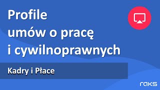 Program Kadry i Płace  Profile umów  Szybkie tworzenie umów o prace i cywilnoprawnych [upl. by Nuj876]