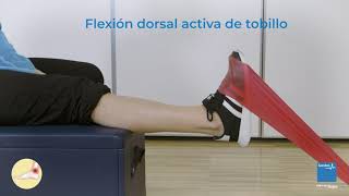 Flexión dorsal activa de tobillo [upl. by Nnaynaffit]