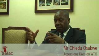 Chiedu Osakwe WTO special and differential treatment LDCs receive when acceding to the WTO [upl. by Meehaf]