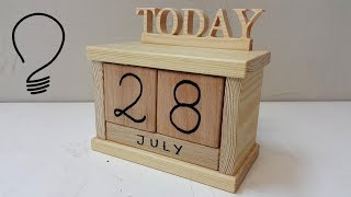 How to Make a Wooden Calendar [upl. by Obola]