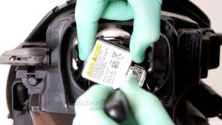 MINI Cooper R56 R55 R57 20072011  Xenon headlight bulb replacement  DIY Repair [upl. by Sakul]