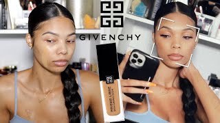 GIVENCHY PRISME LIBRE SKINCARING GLOW FOUNDATION REVIEW  WEAR TEST ON OILY SKIN  Asiah [upl. by Hertzfeld]