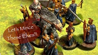 500 point MESBG battle report Rivendell vs Mordor [upl. by Etnohc309]