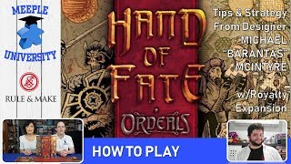 Hand of Fate Ordeals Board Game –How to Play Setup w Michael quotBarantasquot McIntyre CONCISE rules [upl. by Angele170]