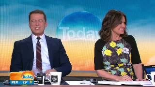 Sports presenter Yvonne fooled by Karl Stefanovic [upl. by Gould]