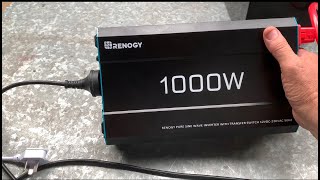 Renogy 1000 watt 12v 240v pure sine wave inverter [upl. by Atineb463]