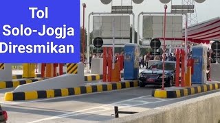 Presiden Jokowi Resmikan Tol Solo Jogjakarta [upl. by Funk762]