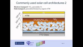 Tomas Leijtens  Sstability in methylammonium lead trihalide perovskite solar cells [upl. by Dielle]