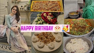 Happy birthday to me🎂🎂🥳🥳 Apni Birthday p sarhi pehni  15 logon k lie khana bnaia or masjid main [upl. by Ydnahs]