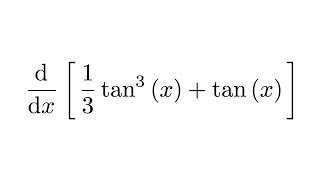 Derivative of 13tan3x  tanx [upl. by Atteynek]