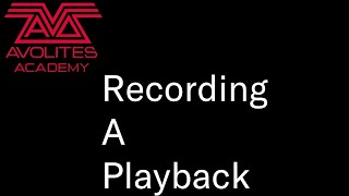 Recording Playbacks [upl. by Einreb259]