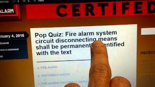 NICET Fire Alarms Level 1 Pop Quiz Answer [upl. by Daht444]