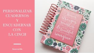 Tutorial como personalizar tus propias libretas o tu bullet journal Encuadernar con Cinch [upl. by Oj]