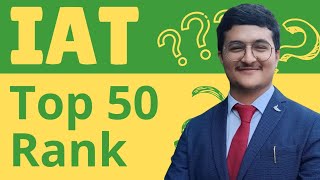 How to get Top 50 rank in IAT IISc Cutoff for IAT [upl. by Pietro]