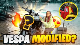 VESPA MODIFY KRVA DEIN 🤔 ARYANSHI SHARMA [upl. by Nodnas971]