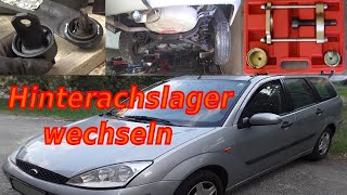 Ford Focus Turnier MK1 Hinterachse Längslenker ausbauen und GummilagerBuchse wechseln [upl. by Nesilla145]