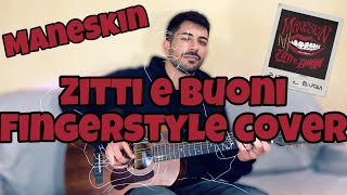 ZITTI E BUONI  Maneskin FINGERSTYLE COVER Guitar Solo [upl. by Oruam]