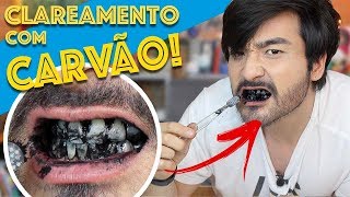 CLAREAMENTO CASEIRO USANDO CARVÃO DENTES REALMENTE MAIS BRANCOS [upl. by Mcmath]