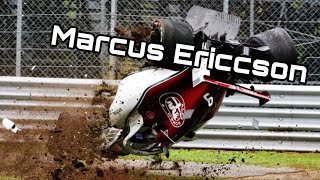 Marcus Ericsson F1 Crash Compilation [upl. by Winfred]