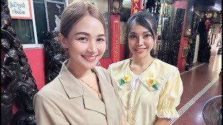 LIVE  Temple amp Market with PloySai Coffee Lady and Oil Bangkok Thailand  Thai Street Food [upl. by Ahsinrats]