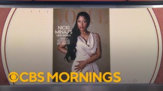 First look at Nicki Minajs Vogue cover and interview [upl. by Ahsyas]