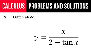 9 Differentiate yx2tan⁡x [upl. by Avrenim]