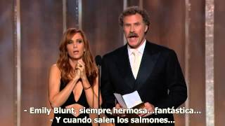 Will Ferrell amp Kristen Wiig  GLOBOS DE ORO 2013 SUBTITULADO ESPAÑOL [upl. by Wendalyn]