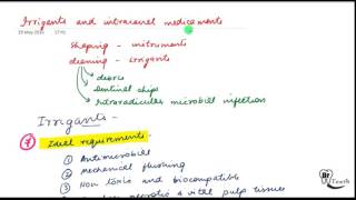 Endodontics lecture Irrigants and intracanal medicaments [upl. by Recnal]