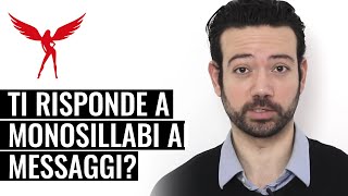 Come Rispondere ad una Ragazza quando Lei Risponde Poco e a Monosillabi [upl. by Latnahc]