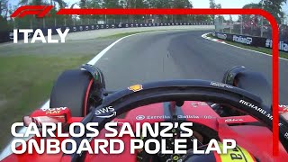 Carlos Sainzs Pole Lap  2023 Italian Grand Prix  Pirelli [upl. by Bradley451]