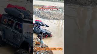 MN128 V2 JEEP RUBICON  INTO THE WATER jeep rcscaleoffroad rccar hobby rchobby viralshorts [upl. by Yenhpad579]