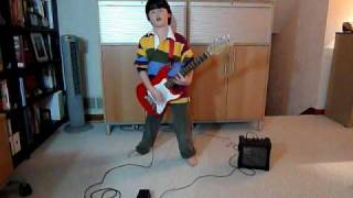 RHCP  Dani California  Guitar Cover by David 9 Yrs Old [upl. by Oakman]