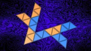 Make 3D Solid Shapes  Stellated Octangula  Звёздчатый октаэдр [upl. by Bergman]