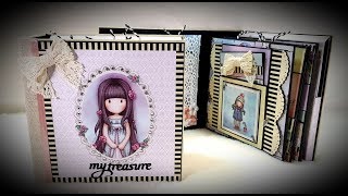 Tutorial 56 My Treasure Gorjuss Mini Album  KIT sold [upl. by Nnyled]