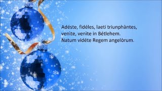 Adeste fideles  Canzoni natalizie con testo Christmas music with lyrics [upl. by Innad]