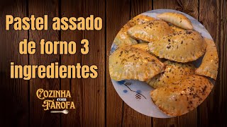 ✅Pastel assado de forno 3 ingredientes😋 [upl. by Emalia]