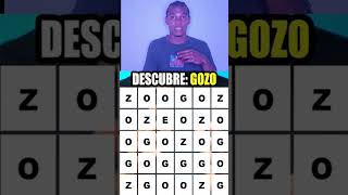 Encuentra la palabra GOZO adivinaza youtubeshorts youtube adivina youtubevideos ytshorts [upl. by Euridice]