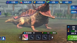 LEVEL 20 DIPLOSUCHUS SUPER HYBRID jurassicworld jurassicworldthegame dinosaur [upl. by Umeko]