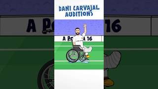 CARVAJAL AUDITIONS football realmadrid shorts [upl. by Ardnaiek]