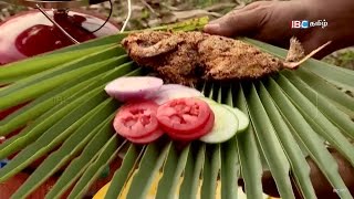 How to cook Vaavul Meen Varuval amp Poritha Chicken Gravy  Tamil Suvai Thedi  Ep 7  IBC Tamil TV [upl. by Nwahsid645]