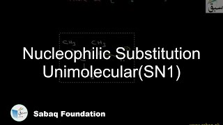 Nucleophilic Substitution UnimolecularSN1 Chemistry Lecture  Sabaqpk [upl. by Aunson]