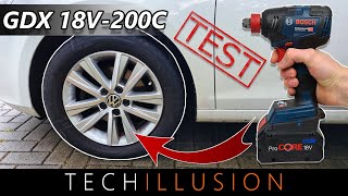 🎬🔧BOSCH GDX 18V200C Akku Schlagschrauber  Radschrauben Test  Impact Driver Test [upl. by Demah]