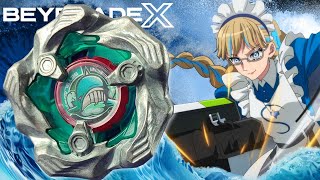 WHALE WAVE 580E LA BALEINE QUI TANK  BX36 Beyblade X Unboxing [upl. by Winna]