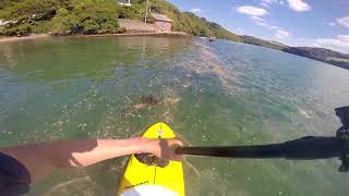 BigburyonSea Devon UK  SUP exploring  August 2017 [upl. by Yeslehc]