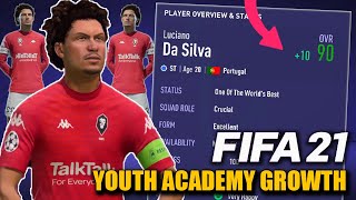 HOW TO GROW FASTER YOUR YOUTH ACADEMY PLAYERS IN CAREER MODE  FIFA 21 [upl. by Nirrej]