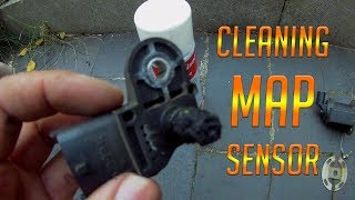 How to MAP sensor cleaning or replacing boost sensor Manifold Air Pressure 19 diesel [upl. by Vareck195]