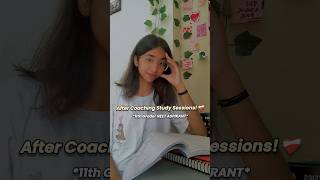 After Coaching Study Routine 🌷💗  As a NEET ASPIRANT 11th grader 🎧 cbse minivlog fyp aesthetic [upl. by Maccarthy]