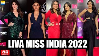 LIVA Miss Diva 2022  Lara Dutta Harnaaz Sandhu Mouni Roy Sangeeta Bijlani Tanushree [upl. by Grata]